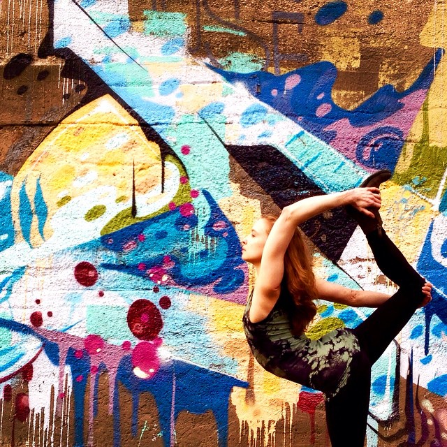 Yoga street art