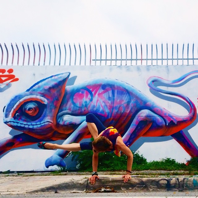 Yoga street art