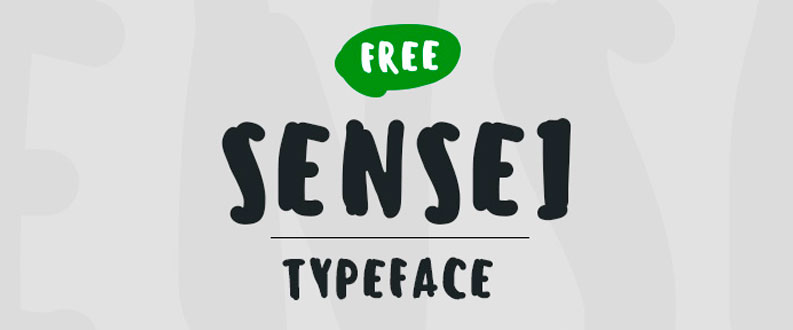 Sensei Free Font