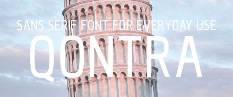 Qontra free font