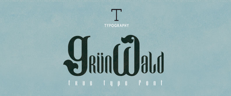grunwald free font
