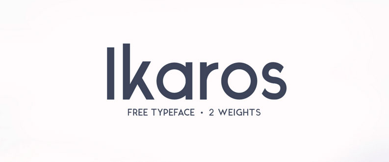 Ikaros free font