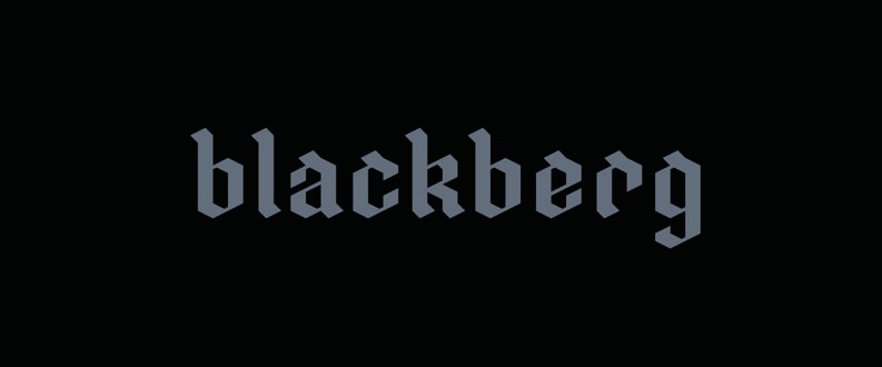 Blackberg free font