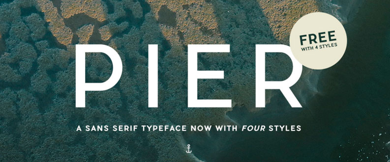 Pier free font