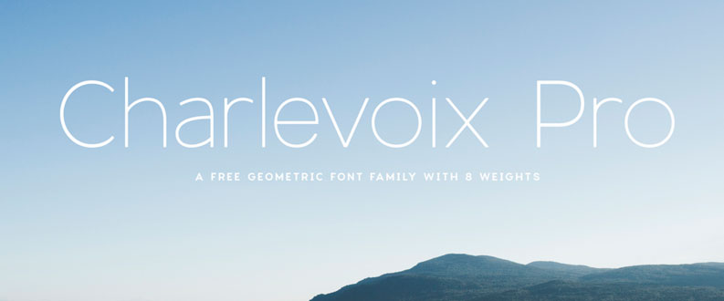 Charlevoix free font