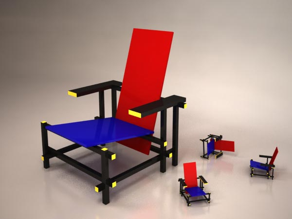 A Cadeira Vermelho e Azul 