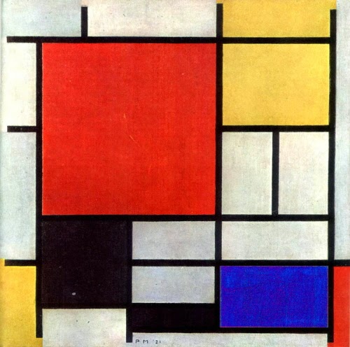 Composição em vermelho, amarelo, azul e preto (1921)