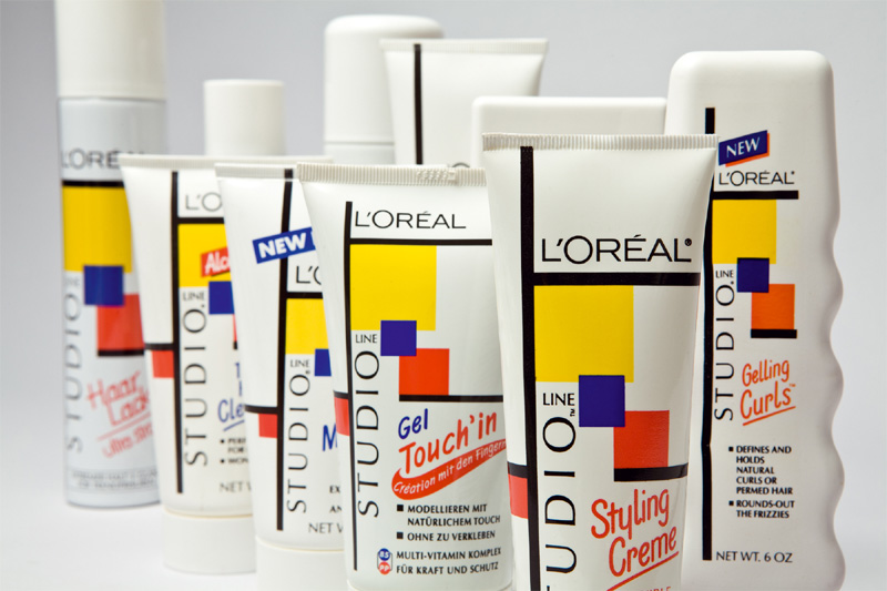 Embalagem L'oréal inspirada na obra de Piet Mondrian 