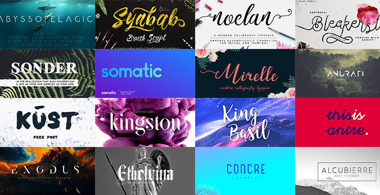 Best free fonts 2016