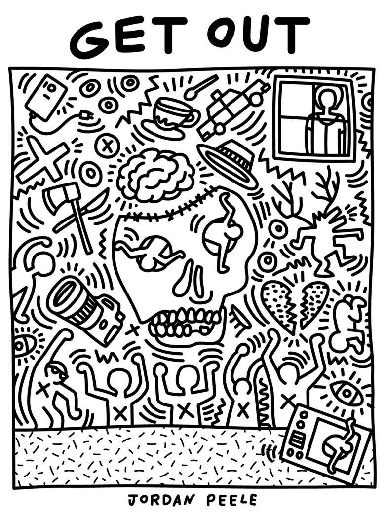 Get Out - inspired by Keith Haring, designed by Alice Lee:Shutterstock
